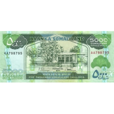 P21a Somaliland - 5000 SL Shilin Year 2011